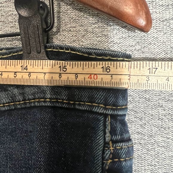 Levi's 511 Jeans Men 32 Blue Dark Wash Straight Leg Slim Fit Mid Rise Denim - Picture 6 of 16